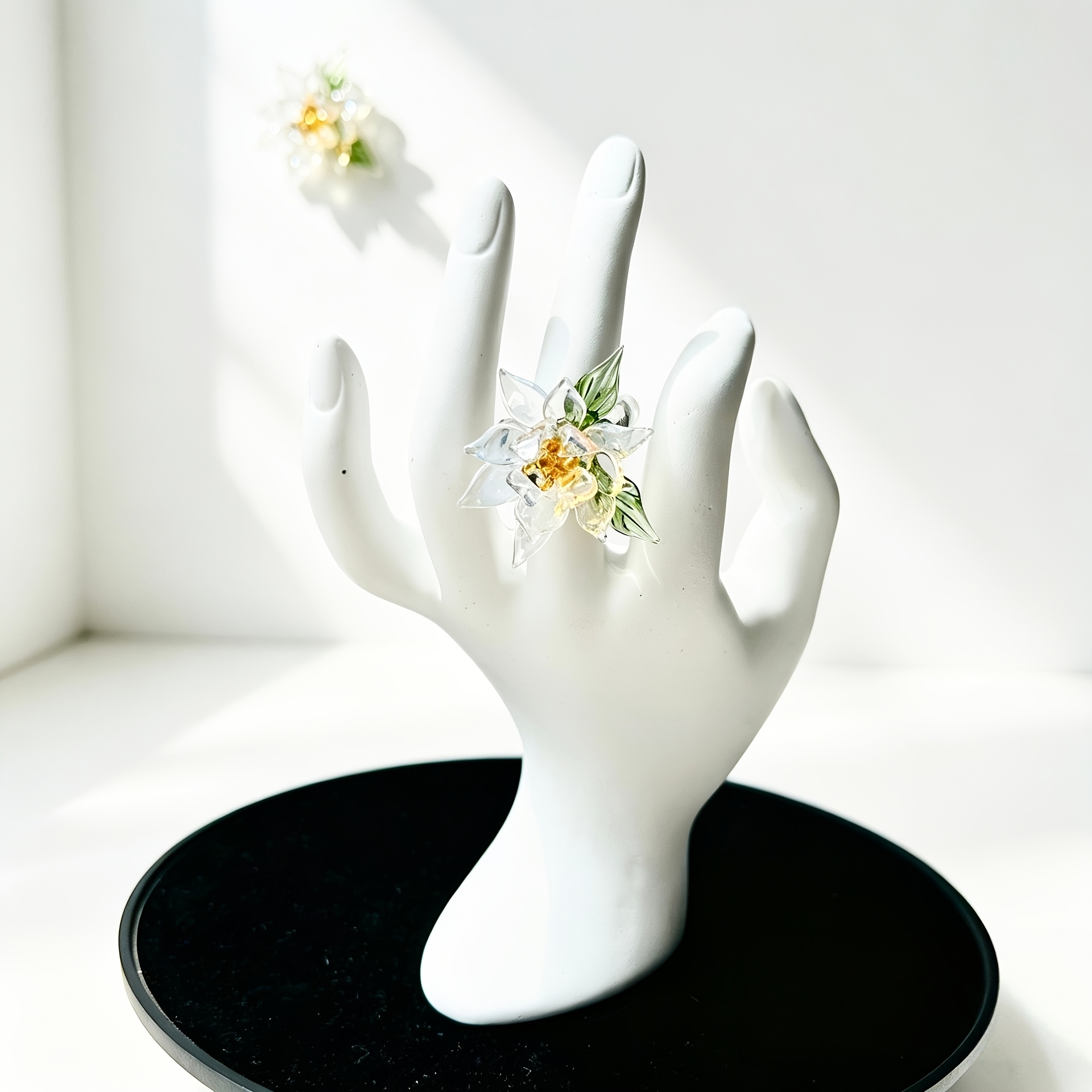 Zibo Glazed Ornament Ring, Handmade Glass Gift